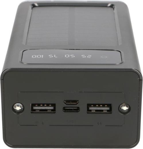 Image du produit Extralink EPB-093 30000mAh Czarny | Banque de puissance | Banque de puissance solaire, USB-C (30000 mAh, 10 W, 111 Wh)