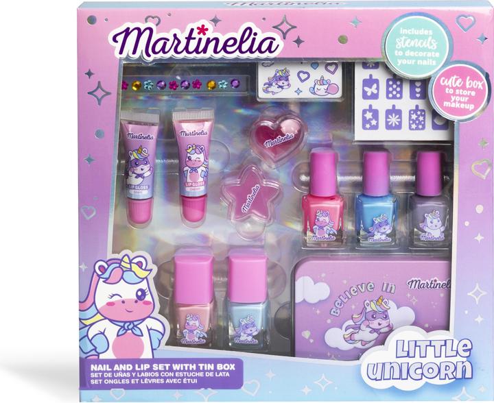 Martinelia Little Unicorn - Nails & Lip Set With Tin Box (AQ-12020)