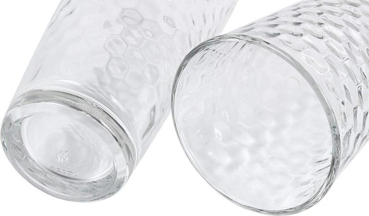 Produktbild WMF Longdrinkgläser Set 4tlg 275ml Wabenmuster Kristallglas hitzebeständig (0.28 l, 4 x)