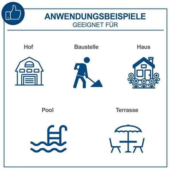 Actual product image Scheppach High-pressure cleaner 1400W, 110 bar incl. Quick-Connect system & accessories (Electrical connection)