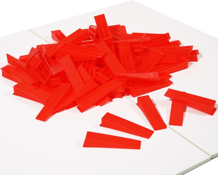 Produktbild XPOtool Fliesen Nivelliersystem Keile 100 Stück Montagekeile Fliesenkeile