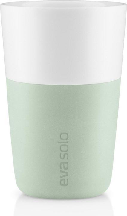 Actual product image Eva Solo Latte Macchiato Cup 360 ml, 2 pieces, Green/White (360 ml, 2 x)