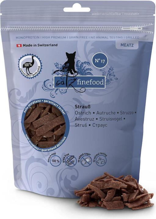 Catz Finefood Finefood Meatz No. 17 Struzzo (Adulto, 1 pz., 45 g)
