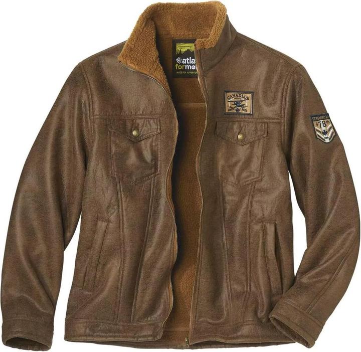 Atlas For Men Jacke aus Wildlederimitat