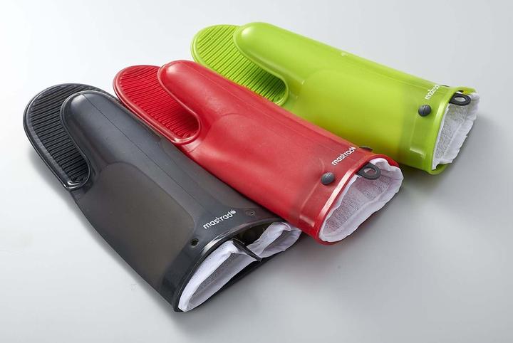 Immagine prodotto Mastrad Guanto da forno Orka Tex in silicone rosso (Silicone, Cotone)