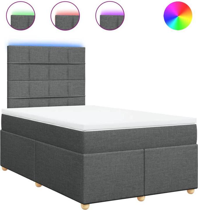 Immagine prodotto VidaXL Bo x letto a molle con materasso 120 x 200 cm in tessuto (120 x 200 cm, 120 x 200 cm)