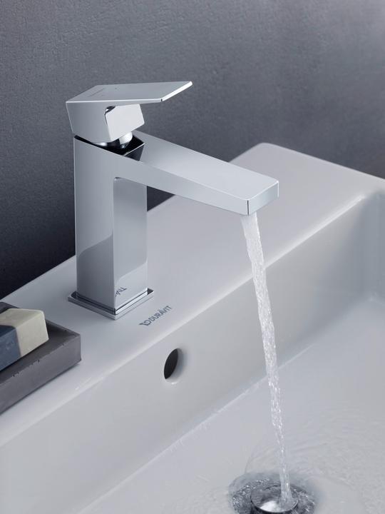 Produktbild Duravit Manhattan Einhebel-Waschtischmischer, M MinusFlow, Ausladung 129 mm, mit Ablaufgarnitur, MH1