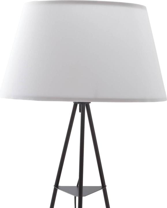 Image du produit Elc Elsika Tripod lampe sur pied, abat-jour en tissu, blanc (E27)