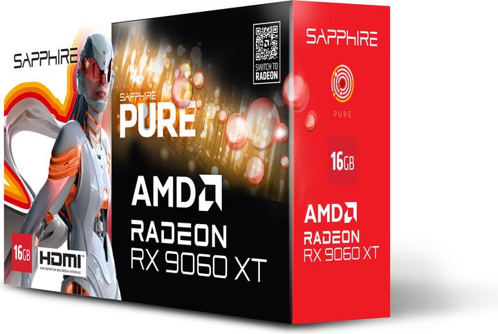 Image du produit Sapphire Pure Radeon RX 9060 XT (16 Go)