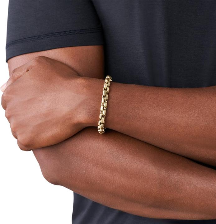 Immagine prodotto Armani Exchange Bracciale da uomo alla moda placcato oro AXG0046710 (20.50 cm, Acciaio inossidabile)