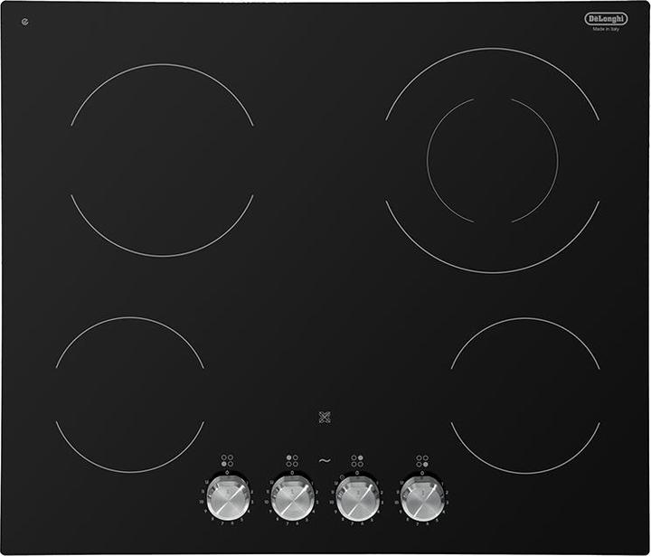 Actual product image De'Longhi De?Longhi PVC 61 FK Black Built-in hob 60 cm Sealed plate 4 Cooker(s)