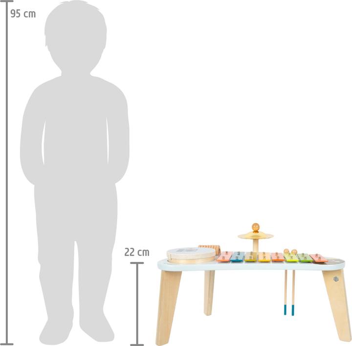 Actual product image small foot Music table Groovy Beats (German, French, Italian, English)