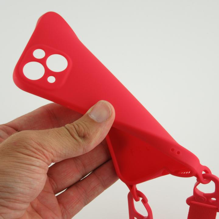 Actual product image PhoneLook Coque Silicone avec lanière et crochet (Apple iPhone 13 Pro)