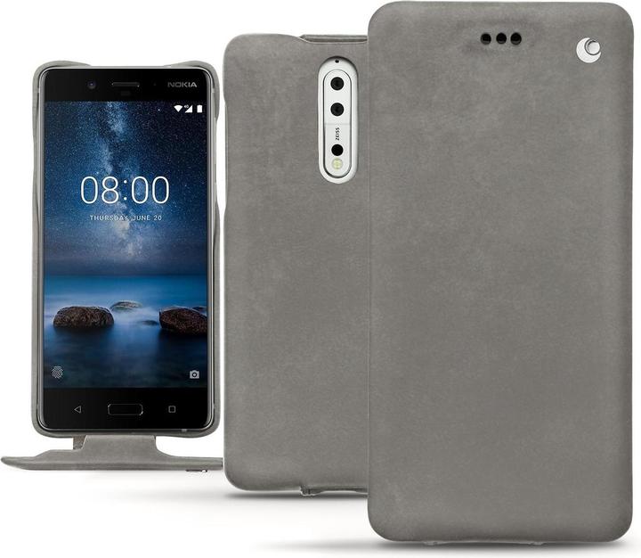Productafbeelding Noreve Lederen omslag verticaal (Nokia 8)