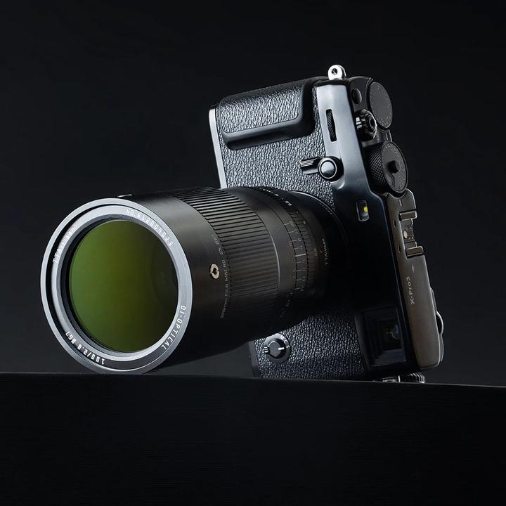 Actual product image TTArtisan 100mm F2.8 macro compatible with Fuji X (Fujifilm Fujica-X, full size)