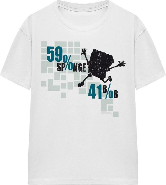 Immagine prodotto Spongebob Squarepants 59% Sponge 41% Bob Maglietta Adulto Unisex (L)