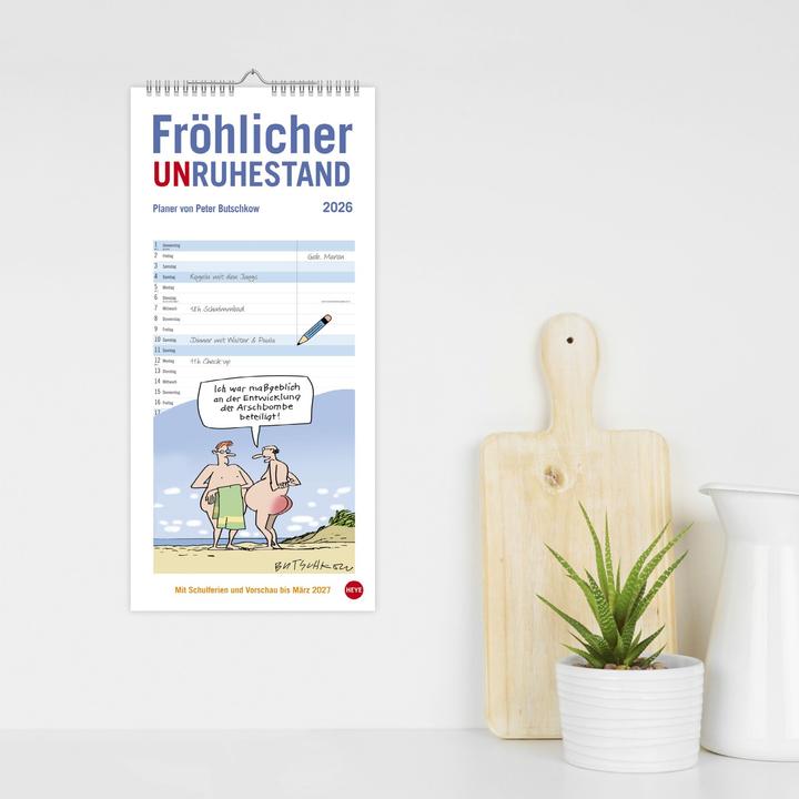 Image du produit Peter Butschkow: Fröhlicher Unruhestand Planer 2026 (21 x 45 cm, Couverture rigide, Allemand)