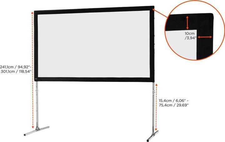 Actual product image Celexon Mobil Expert folding frame, front (144.09", 16:9)