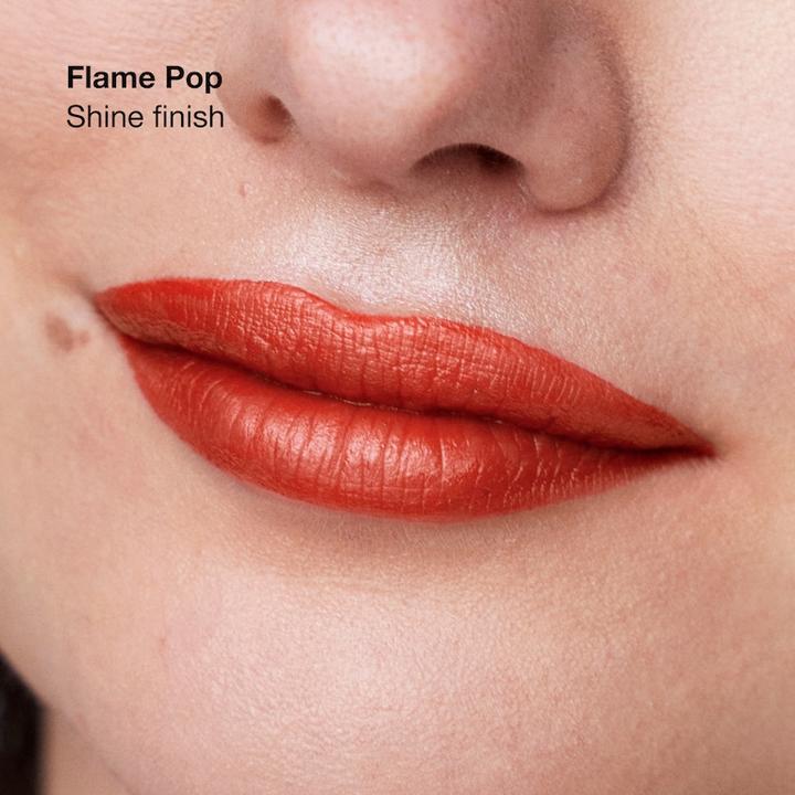 Produktbild Clinique Pop Longwear Lipstick Shine Rev it up Coral (Flame Pop)