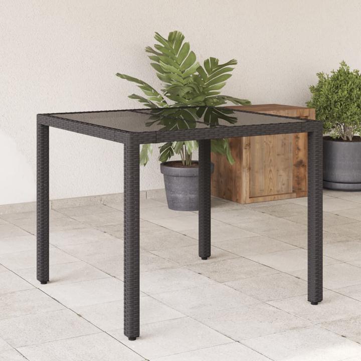 Image du produit VidaXL Gartentisch mit Glasplatte (90 cm)