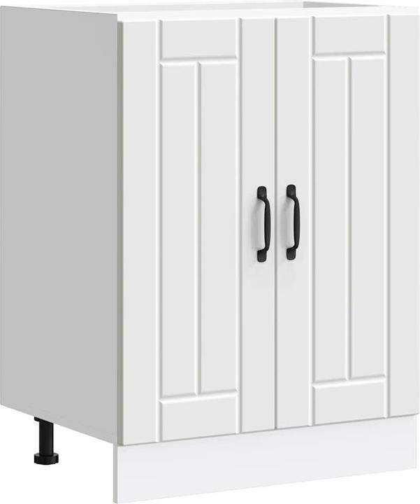 Produktbild VidaXL Herdumbauschrank Lucca Schwarz Holzwerkstoff Backofenschrank (60 x 46 x 81.5 cm)