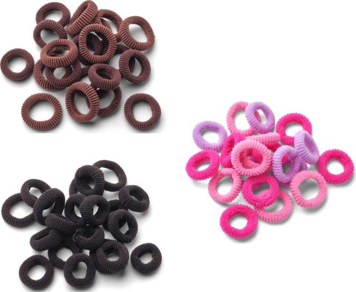 Produktbild Trisa Frottée Kinder-Haargummis 20mm braun 20 Stk. (Haargummi)