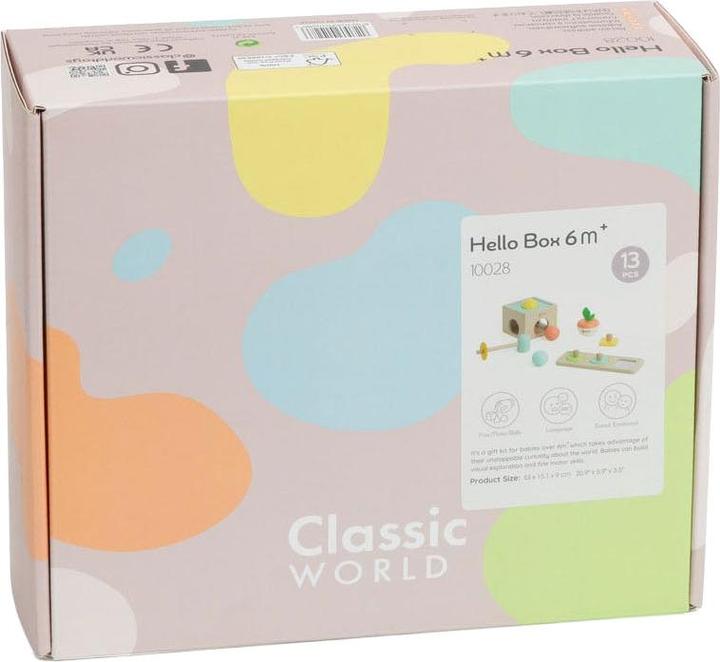 Produktbild Classic World Baby Hello Spielzeugkiste 6–12 Monate (Hout)