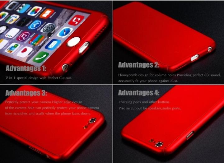 Productafbeelding Floveme 360 graden kogelvrij glas case iPhone 6/6S all-round bescherming (1 Stuk, Apple iPhone 6s)