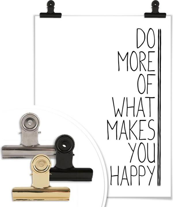 Produktbild Trenddeko Do more of what makes you happy (24 x 30 cm)
