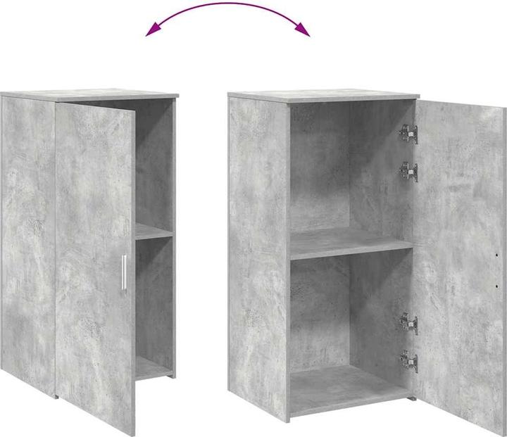 Image du produit VidaXL Armoire de stockage gris béton 50x45x103,5 cm Armoire en bois composite