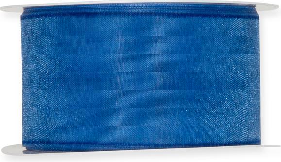 Produktbild Halbach Organzaband, blau (Geschenkband)