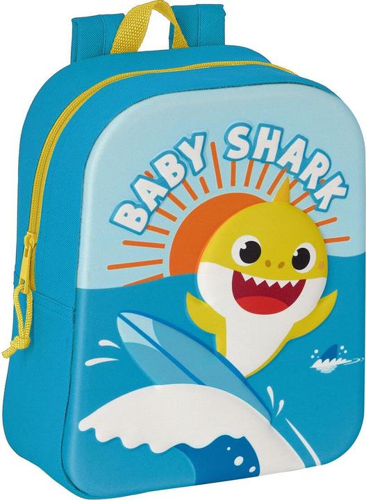 Pinkfong Schulrucksack Baby Shark 3D Blau 22 x 27 x 10 cm