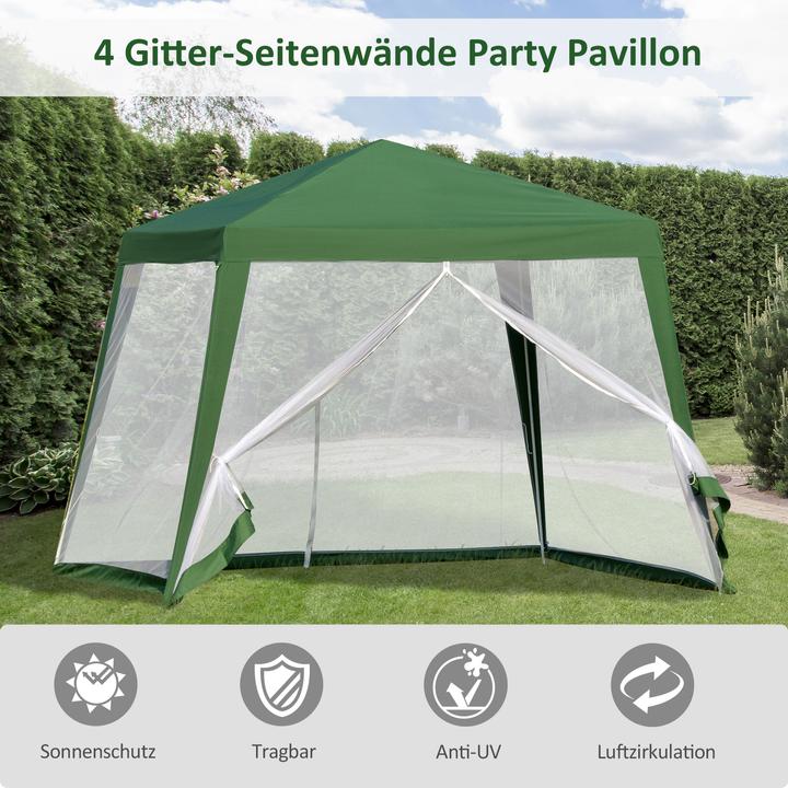 Immagine prodotto Outsunny Padiglione con zanzariera (300 cm, 300 cm)