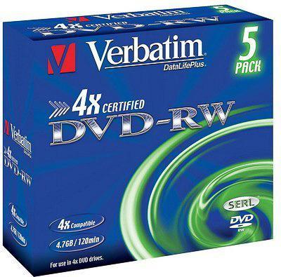 Actual product image Verbatim Dvd-Rw (10 x)