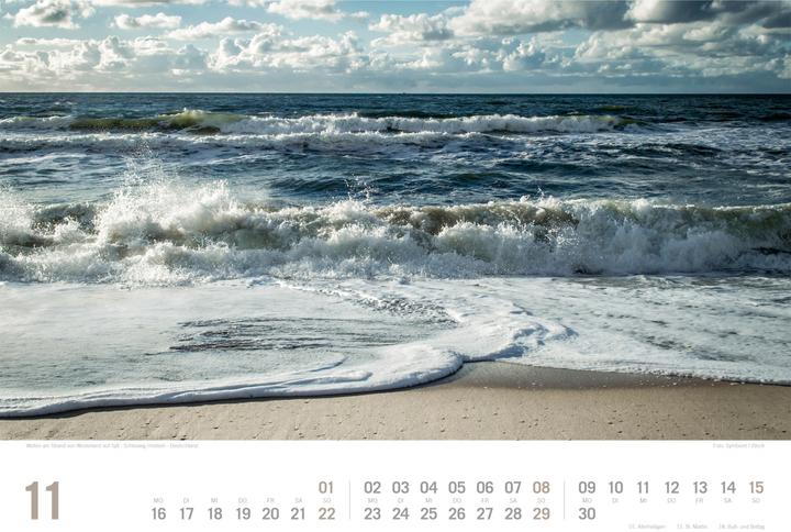 Actual product image Nordsee - von Ostfriesland bis nach Sylt - ReiseLust Kalender 2026 (45 x 33 cm, Hardcover, German)