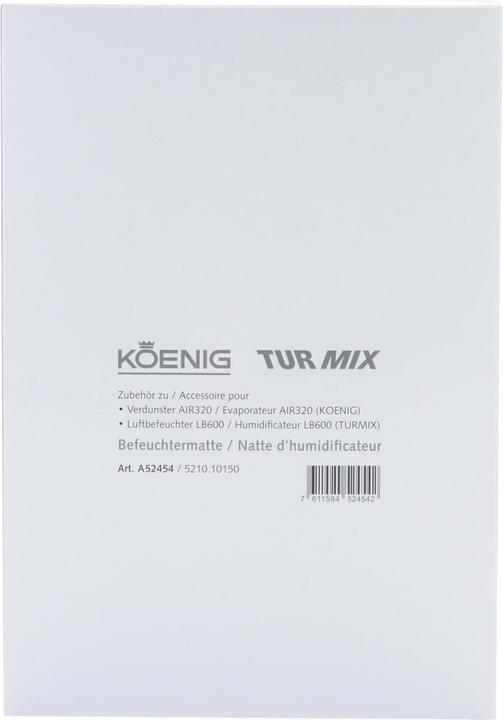 Image du produit Turmix Tapis d'humidification (1 x)