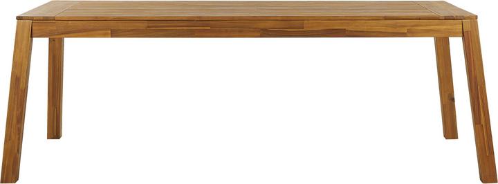 Image du produit Beliani Ensemble de meubles de jardin en acacia marron clair 6 places 3 pièces LIVORNO (225 cm)