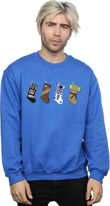 Actual product image Star Wars Mens Christmas Stockings Sweatshirt (XL)