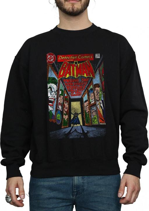 Actual product image Mens Batman Rogues Gallery Cover Cotton Sweatshirt (XXL)