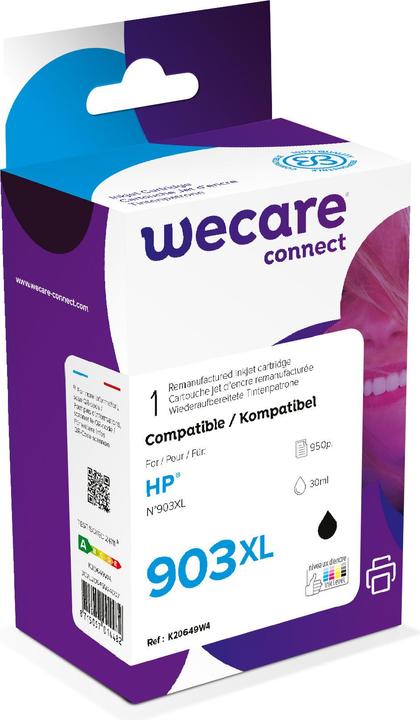 Wecare Ink 903XL rebuilt black T6M15AE for HP OfficeJet 6950 30ml (FC)