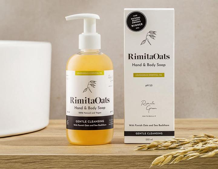 Produktbild Rimita Green Hand & Body Soap Basil Essential Oil (Flüssigseife, 250 ml)