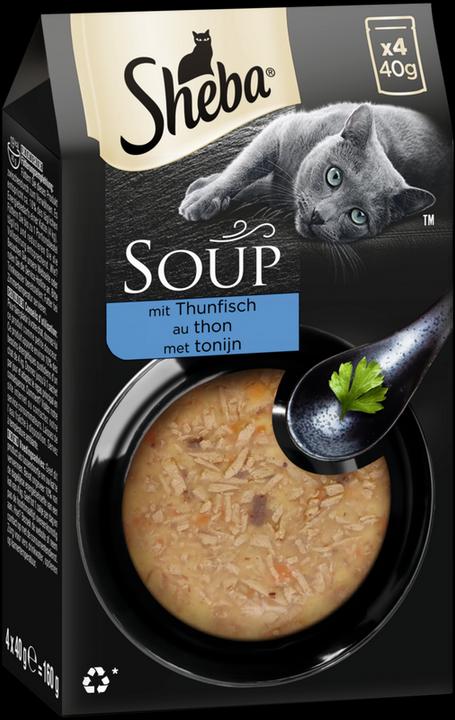 Produktbild Sheba SOUP Multipack Portionsbeutel Thunfisch (Adult, 10 Stk., 1600 g)