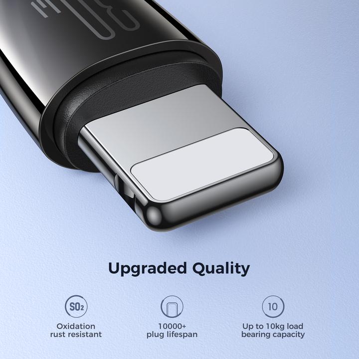 Image du produit Joyroom Câble Pioneer Series SA31-CL3 USB-C / Lightning 30W 1,2m - noir (1.20 m, 30 W)