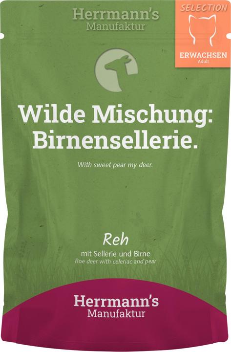 Produktbild Herrmanns Selection Reh mit Sellerie (Adult, Senior, Welpe + Kitten, 1 Stk., 100 g)