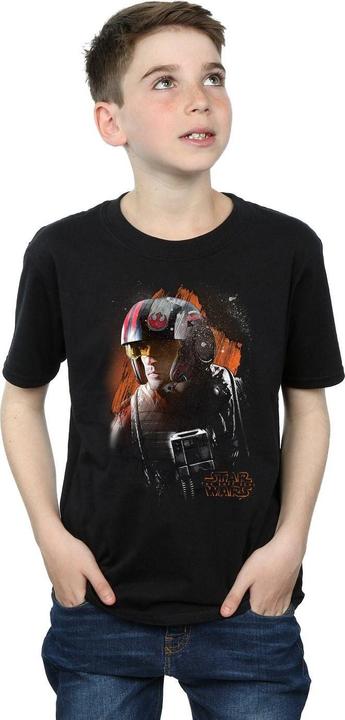 Produktbild Star Wars The Last Jedi Poe Dameron Brushed TShirt Jungen (152, 158)