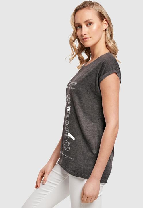 Actual product image Mister Tee MisterTee Ladies Depresso Extended Shoulder Tee - 174691 (M)