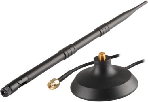 Produktbild Savio AK-05 Netzwerk-Antenne Omnidirektionale Antenne RP-SMA 12 dBi (WLAN)