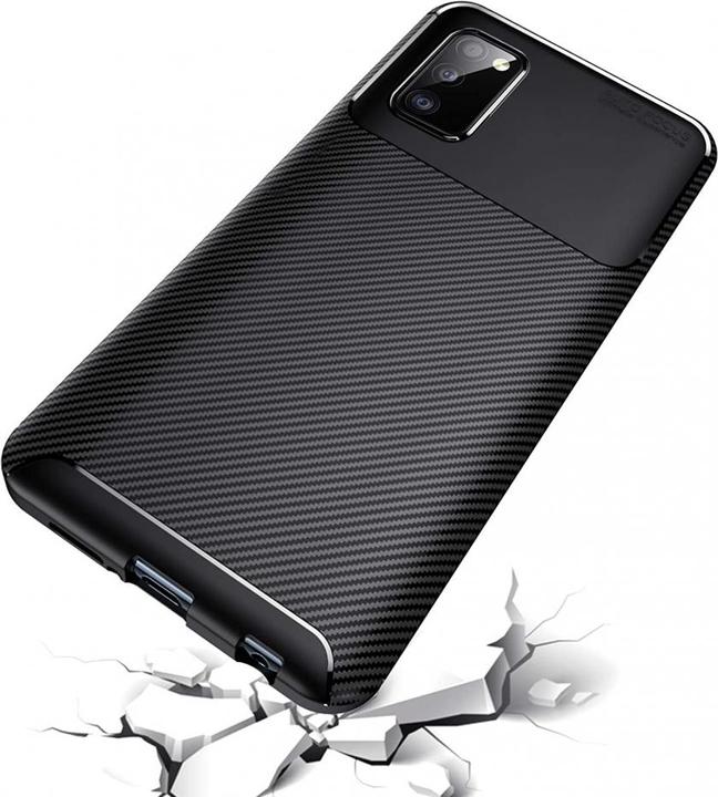 Produktbild Screenguard Samsung Galaxy A02s Hülle Carbon Design TPU Case (Samsung Galaxy A02s)