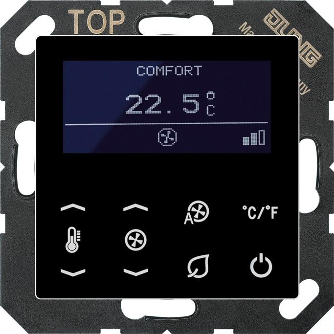 Image du produit JUNG Afficheur de température ambiante KNX TR D A 5248 SW