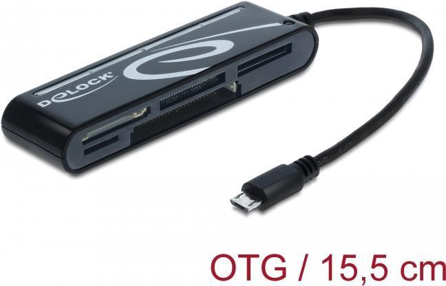 Immagine prodotto Delock Tutto in 1 MicroUSB Card Reader esterno (Micro USB)